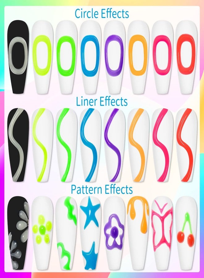 سوبوي جل نحت ثلاثي الأبعاد مضيء في الظلام من سوبوي، 8 ألوان، لفن الأظافر، نحت وتلوين وتشكيل الأظافر، جل مثالي للعناية بالأظافر في المنزل، مجموعة أدوات صالون تجميل الأظافر المنزلية - Image 4